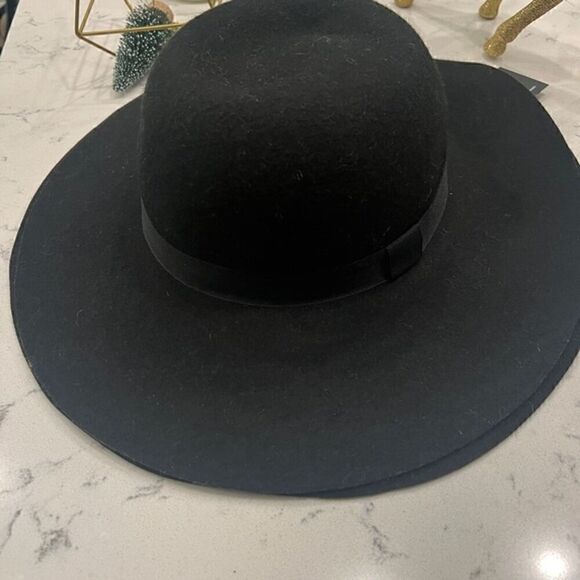 New INC INTERNATIONAL CONCEPTS Wool Felt Floppy Hat black - Picture 4 of 4